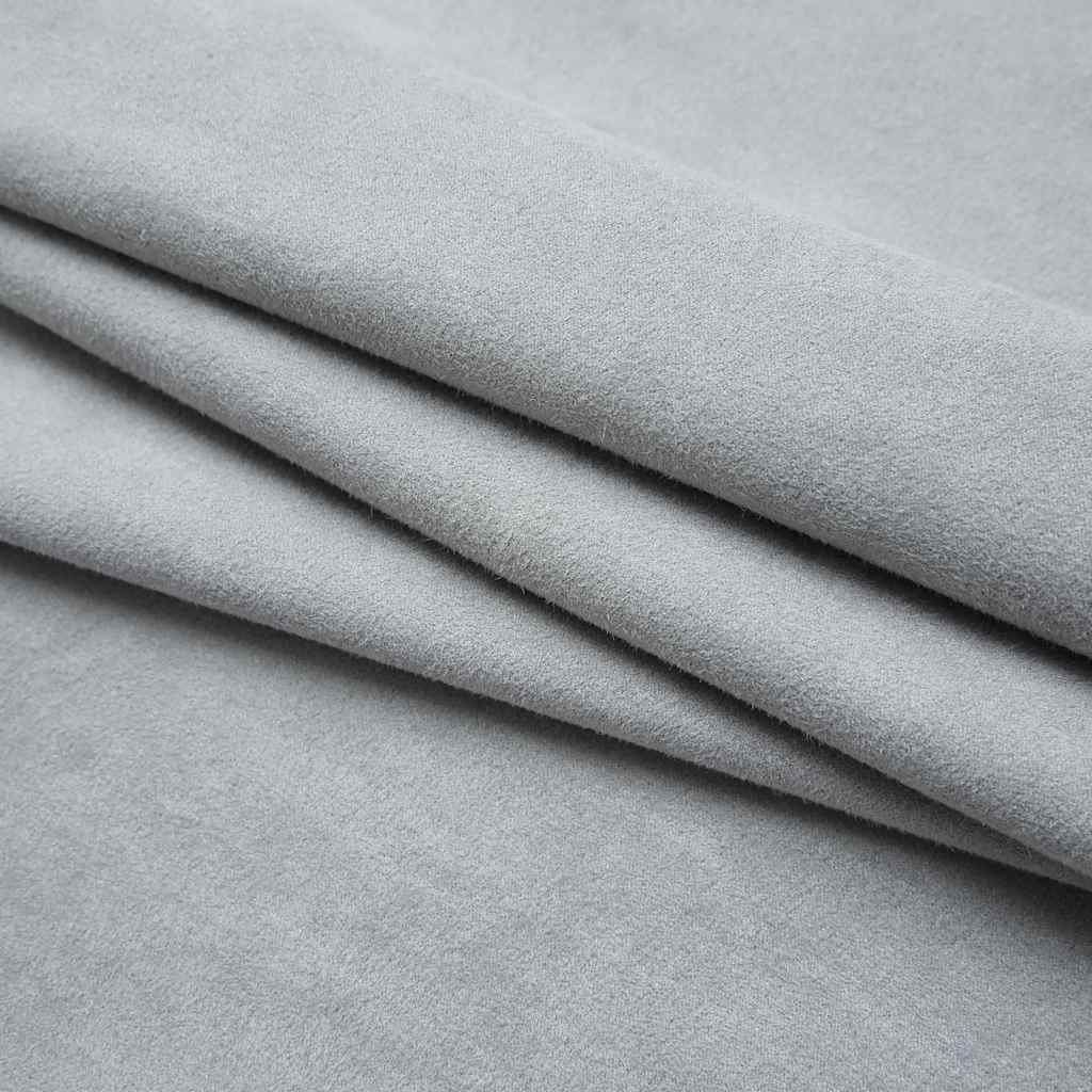 Gordijnen verduisterend met haken 2 st 140x225 cm grijs