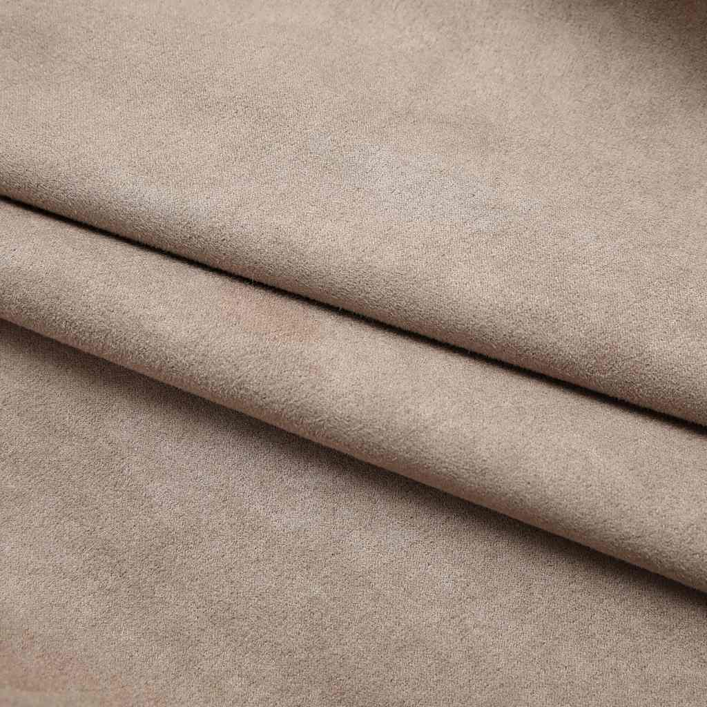 Gordijnen verduisterend met haken 2 st 140x225 cm taupe