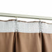 Gordijnen verduisterend met haken 2 st 140x225 cm taupe