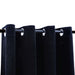 Gordijn verduisterend met ringen 2 st 140x225 cm fluweel zwart