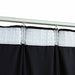 Gordijnen verduisterend 2 st met haken 140x245 cm fluweel zwart