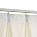Gordijnen verduisterend 2 st met haken 140x175 cm fluweel crème