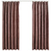 Gordijnen verduisterend 2 st met haken 140x175 cm fluweel roze