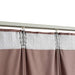 Gordijnen verduisterend 2 st met haken 140x175 cm fluweel roze