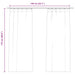 Gordijnen verduisterend 2 st met haken 140x175 cm fluweel roze