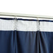 Gordijnen verduisterend 2 st met haken 140x175 cm fluweel blauw
