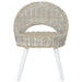 Fauteuil kubu rattan wit