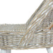 Fauteuil kubu rattan wit