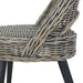 Fauteuil kubu rattan zwart