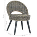 Fauteuil kubu rattan zwart