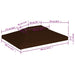 Prieeldak 2-laags 310 g/m² 4x3 m bruin