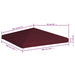 Prieeldak 310 g/m² 3x3 m bordeaux