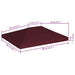 Prieeldak 310 g/m² 3x4 m bordeaux