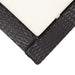 Ligbed met kussen poly rattan zwart