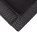 Ligbed met kussen 2-persoons poly rattan zwart