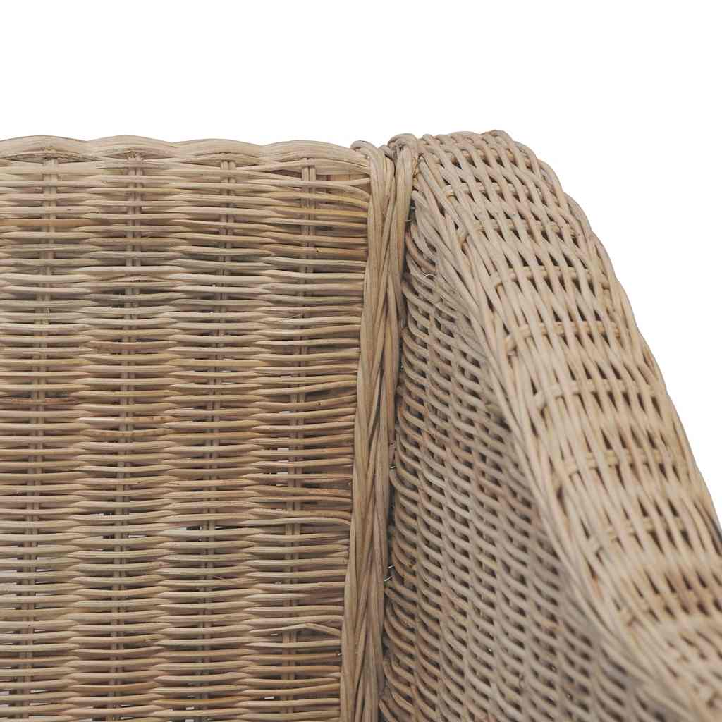 2-delig Bankstel met kussens natuurlijk rattan