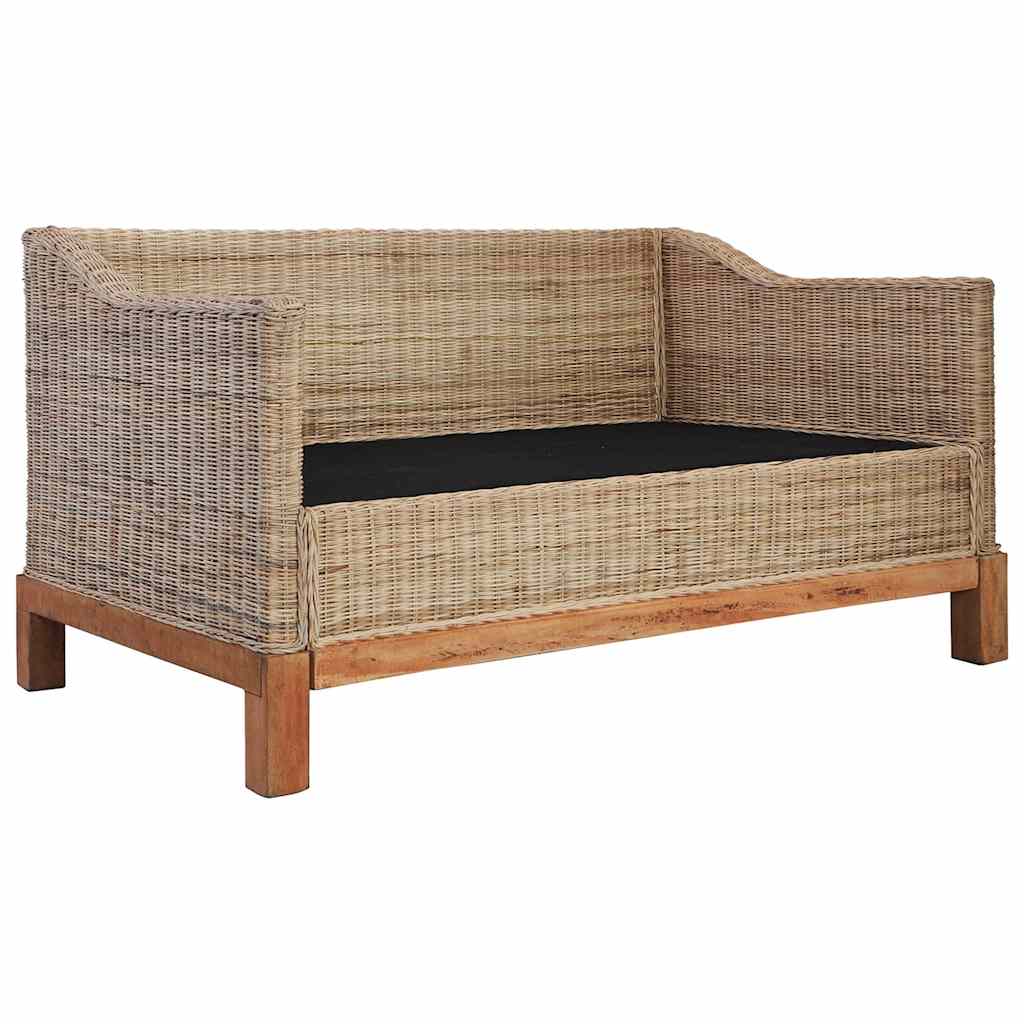 2-delig Bankstel met kussens natuurlijk rattan