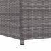 Tuinbox 120x50x60 cm poly rattan grijs