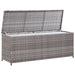 Tuinbox 120x50x60 cm poly rattan grijs