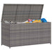 Tuinbox 120x50x60 cm poly rattan grijs
