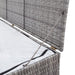 Tuinbox 120x50x60 cm poly rattan grijs