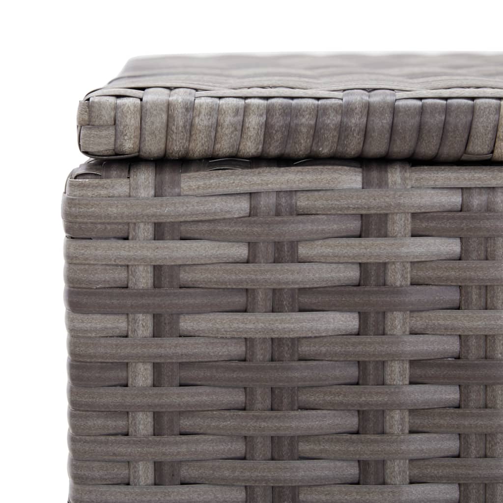 Tuinbox 120x50x60 cm poly rattan grijs