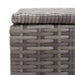 Tuinbox 120x50x60 cm poly rattan grijs
