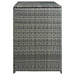 Containerberging dubbel 148x77x111 cm poly rattan antraciet