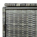 Containerberging dubbel 148x77x111 cm poly rattan antraciet