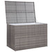 Tuinbox 150x100x100 cm poly rattan grijs