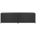 Tuinbox 200x50x60 cm poly rattan zwart