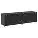 Tuinbox 200x50x60 cm poly rattan zwart