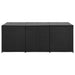 Tuinbox 180x90x70 cm poly rattan zwart