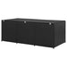 Tuinbox 180x90x70 cm poly rattan zwart