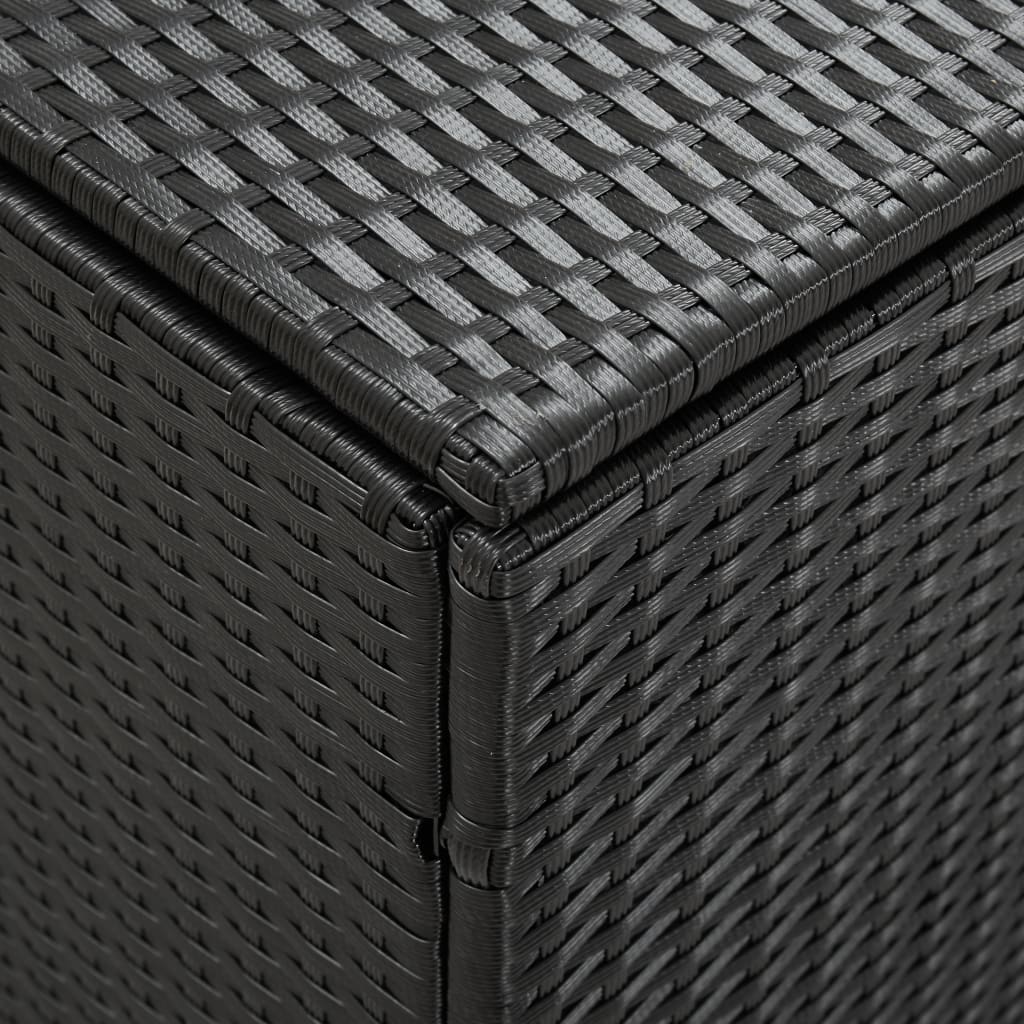 Tuinbox 180x90x70 cm poly rattan zwart