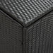 Tuinbox 180x90x70 cm poly rattan zwart