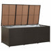 Tuinbox 180x90x70 cm poly rattan bruin