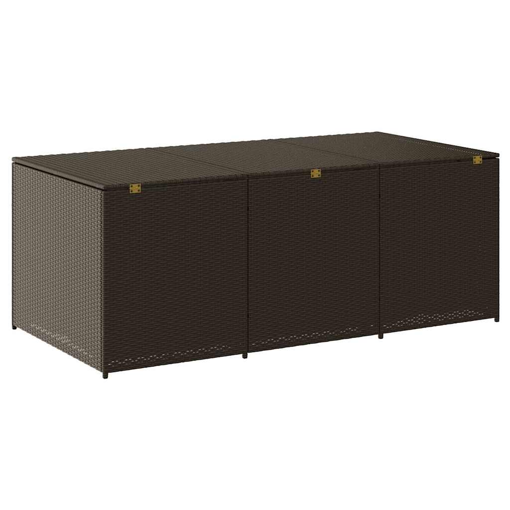 Tuinbox 180x90x70 cm poly rattan bruin