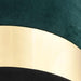 Kruk fluweel 28 x 36 cm donkergroen en goudkleurig