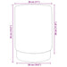 Kruk fluweel 28 x 36 cm lichtgrijs en goudkleurig