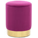 Kruk fluweel 28 x 36 cm paars en goudkleurig
