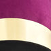 Kruk fluweel 28 x 36 cm paars en goudkleurig