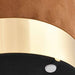 Kruk fluweel 28 x 36 cm bruin en goudkleurig