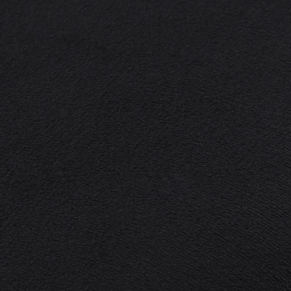 Kruk fluweel 28 x 36 cm zwart en goudkleurig