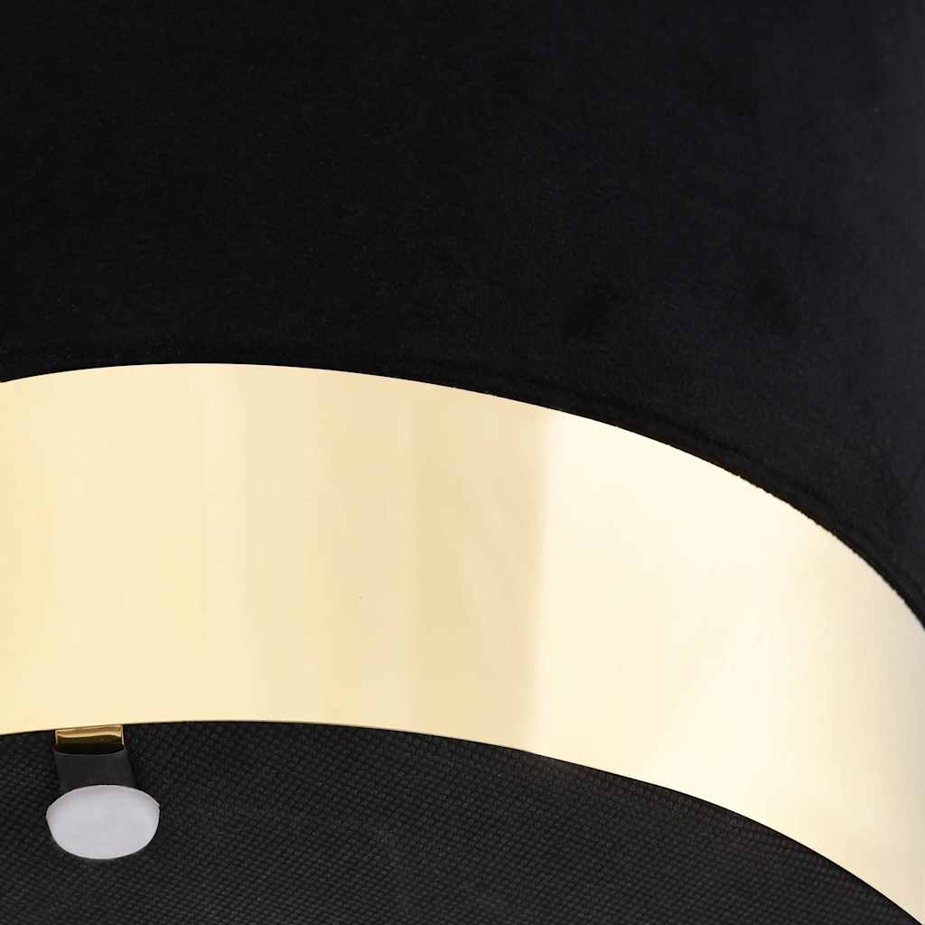Kruk fluweel 28 x 36 cm zwart en goudkleurig