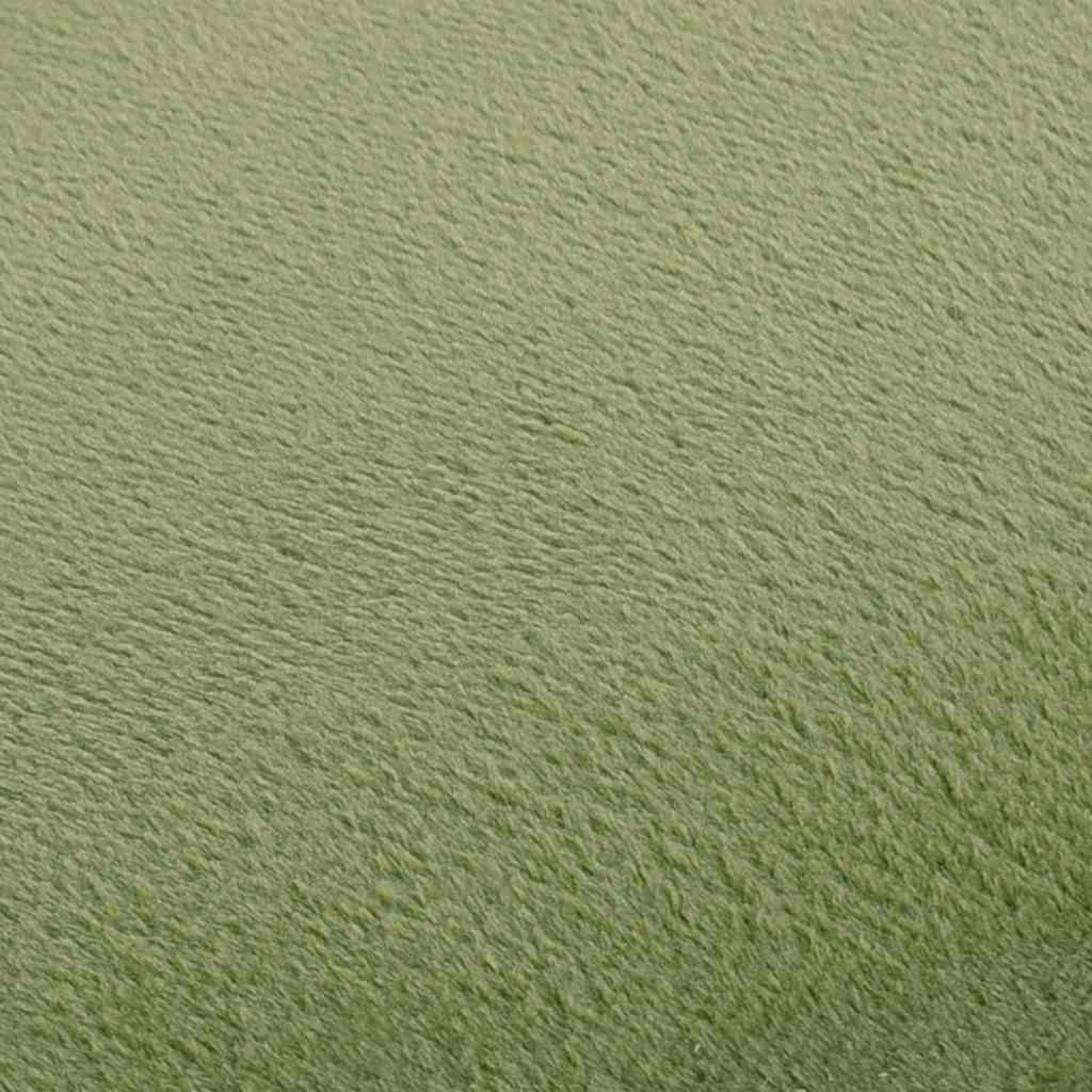 Kruk fluweel 28 x 36 cm mosterdgroen en goudkleurig