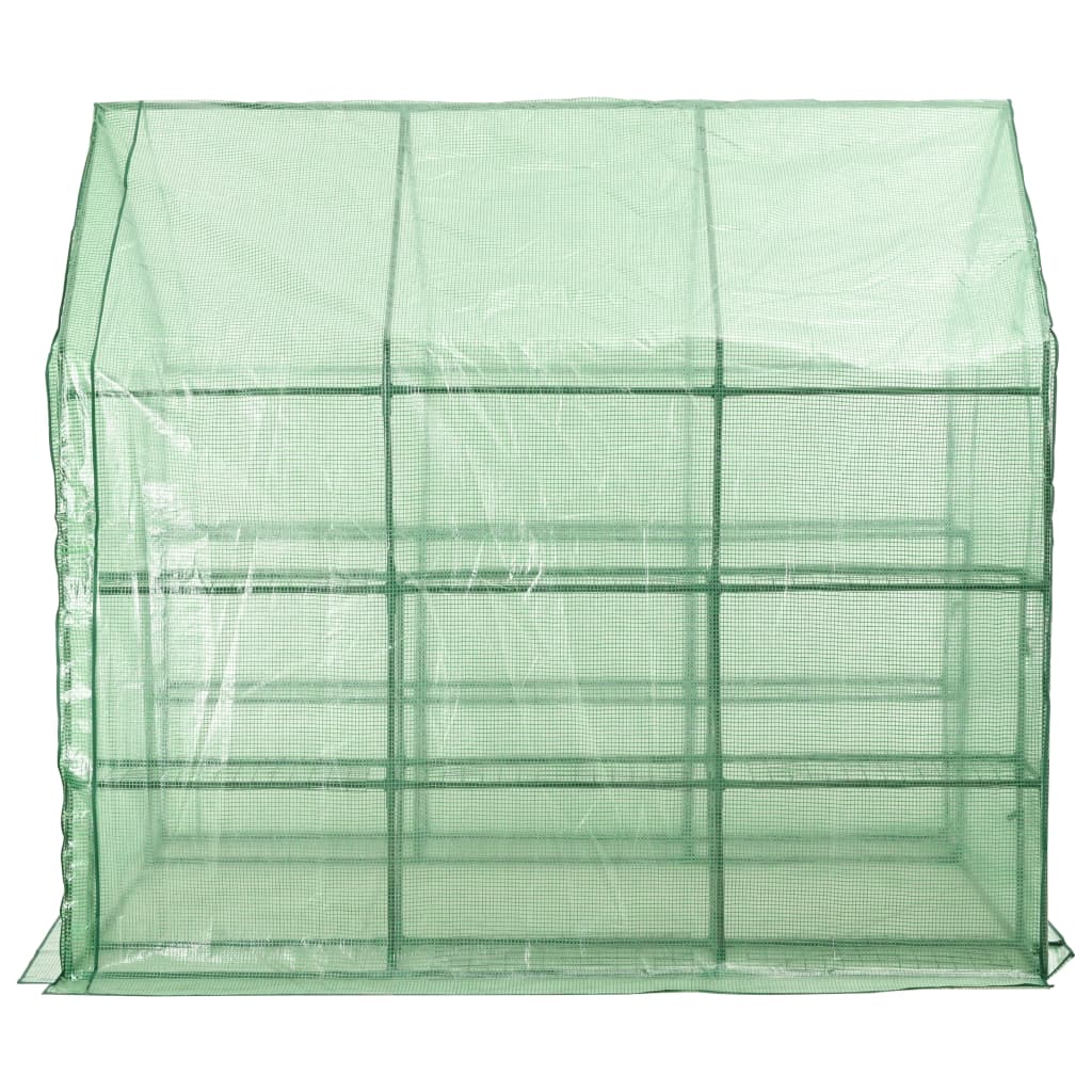 Inloopkas met 12 schappen 143x214x196 cm staal