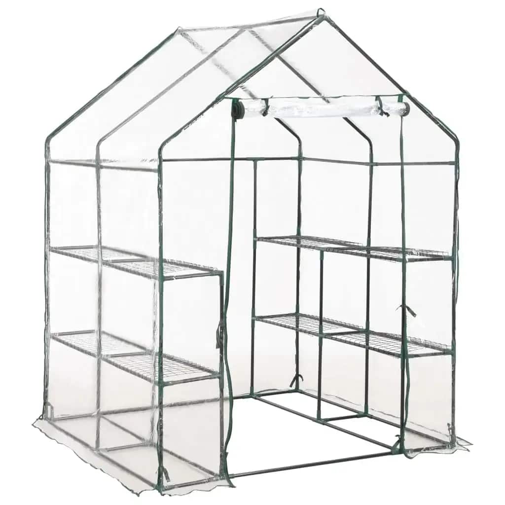 Tuinkas met 8 schappen 143x143x195 cm