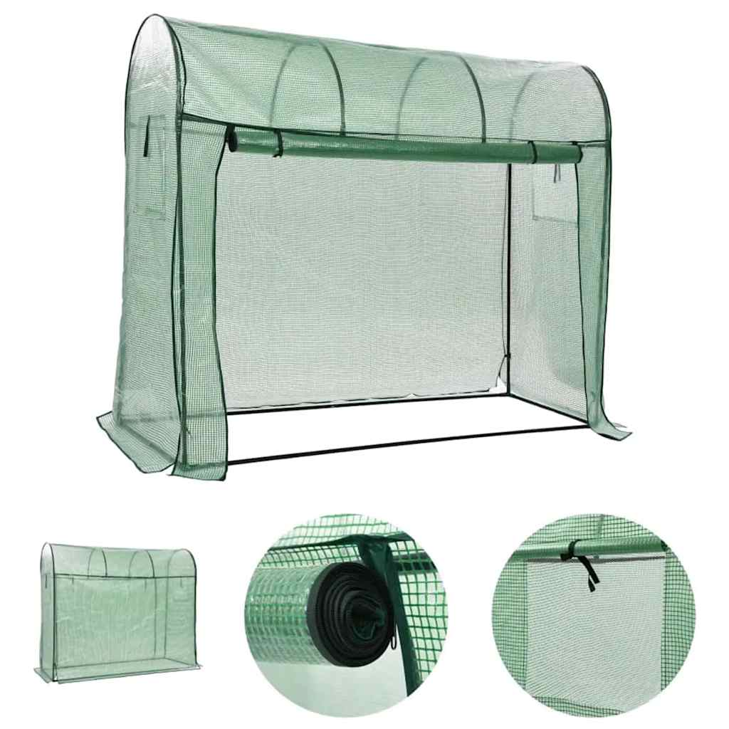 Tuinkas met ritsdeur 200x80x170 cm