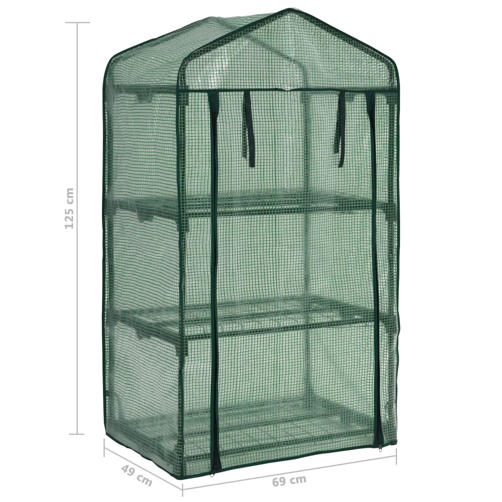 Minikas 3-laags 69x49x125 cm